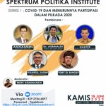 Webinar Spektrum Politika Series 1 dengan Tema Covid19 dan Menurunnya Partisipasi dalam Pilkada
