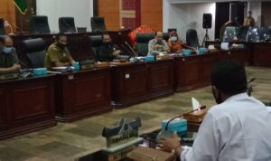 Pengurus Wushu Sumba bahas kesiapan Porprov 2021 dengan Komisi V DPRD Sumbar, Senin 3 Agustus 2020