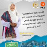 Donasi Untuk Pelajar Tanah Bencana, Hj Nevi Puji Responsif JPS