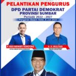 Besok,  AHY Lantik Pengurus DPD Demokrat Sumbar