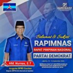 AHY Presiden Bergema Di Arena Rapimnas Partai Demokrat