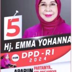 Solid!!! Emak-Emak Sumbar Pilih Hj Emma Yohanna pada PSU DPD RI