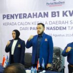 NasDem Serahkan B1 KWK Parpol ke 13 Paslon Pilkada di Sumbar