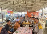 Polres Dharmasraya Amankan Kampanye Pasangan ASLI di Pasar Ampalu
