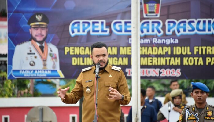 Usai Libur Lebaran Wako Padang Fadly Amran, Gelar Apel Seluruh Jajaran ASN di Lingkungan Pemko Padang