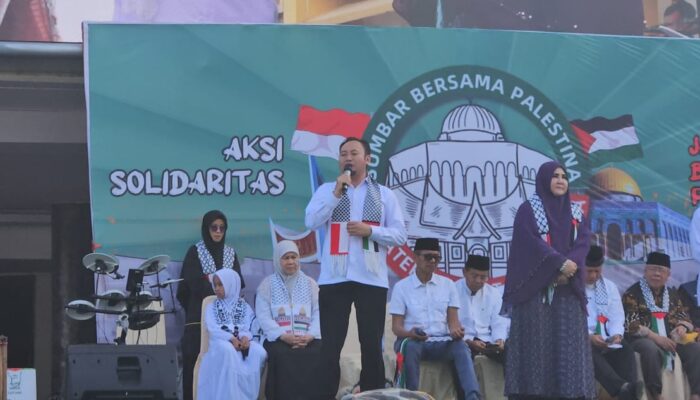Aksi Bela Palestina Sumbar, Rahmat Saleh : Ini Bukan Perjuangan Satu Golongan