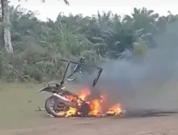 Warga Geram Bakar Motor, Pencurian Sawit Resahkan Pasaman Barat