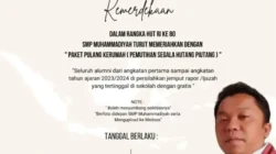 dalam-rangka-hutri-ke-80,-smp-muhammadiyah-kauman-padang-panjang-putihkan-hutang-alumni