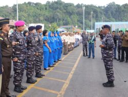 Forkopimda Padang Lepas KRI Bima Suci Latih Taruna