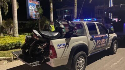 Polresta Bukittinggi Amankan Belasan Motor, Cegah Balap Liar