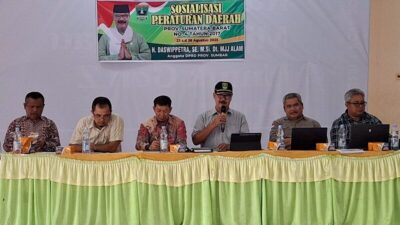 DPRD Sumbar Sosialisasikan Perda Air Tanah, Lindungi Lingkungan Solok