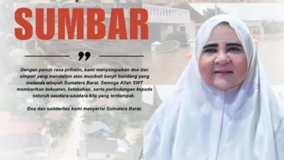 Duka Bersama Sumatera,  Hj. Nevi Zuairina Sampaikan Kepedulian dan Doa untuk Korban Banjir Bandang