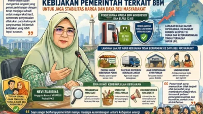 Nevi Zuairina Dukung Kebijakan Pemerintah  Terkait BBM Untuk Jaga Stabilitas Harga dan Daya Beli Masyarakat