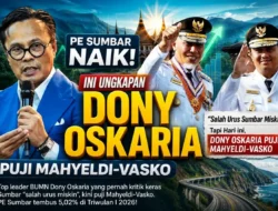 Dony Oskaria Puji Mahyeldi-Vasko, Pertumbuhan Ekonomi Sumbar Tembus 5,02 Persen