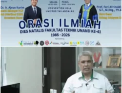 Fakultas Teknik UNAND Gelar Orasi Ilmiah Dies Natalis ke-41, Perkuat Akselerasi Menuju Institusi Unggul dan Berdampak