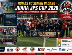 Humas FC Semen Padang Juara JPS Cup 2026, Andre Rosiade Apresiasi Sportivitas dan Kebersamaan