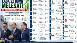 Laba 22 BUMN Melesat, Ada yang Tumbuh hingga 1.339 Persen
