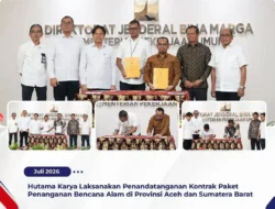 Percepat Akses Wilayah Terdampak, Hutama Karya Tandatangani Kontrak Penanganan Bencana Aceh dan Sumbar