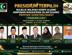 Yofialdi dan Doni Harsiva Raih Suara Terbanyak di Muswil KAHMI Sumbar, Terpilih 7 Presidium Baru